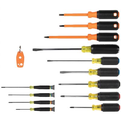 KLE85742 image(0) - Klein Tools Screwdriver Set, 3/16 Cabinet and #2 Phillips, Cushion-Grip, 2-Piece