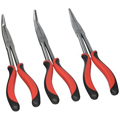 KTI51103 image(1) - K Tool International Pliers Set Needle Nose 3 pc 11 in.