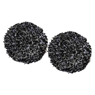 WZP11230 image(0) - Wizards Products 11230 Buffing Pad, 3 in Overall Dia, Hook and Loop, Black