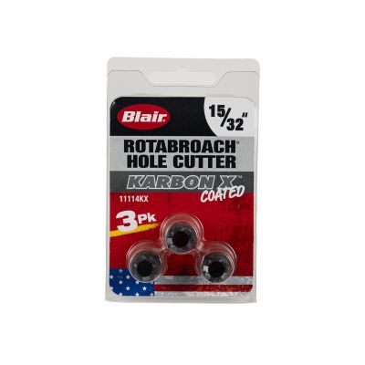 BLR11114KX image(0) - Blair 15/32" Karbon X Rotabroach Cutters - 3PK (11114KX)