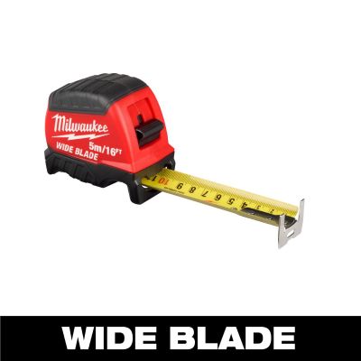 MLW48-22-1217 image(0) - Milwaukee Tool 5 Meter /16 Foot Wide Blade Tape Measure