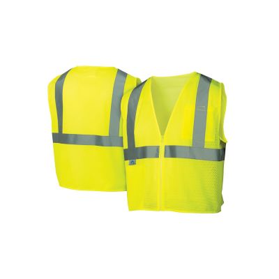 PYRRVZ2110L image(0) - Pyramex Safety - Safety Vest - Hi-Vis Lime - Size Large