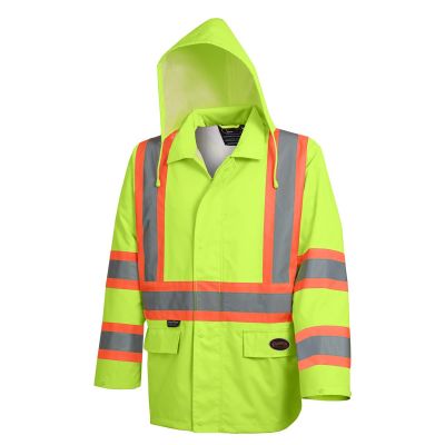 SRWV1081360U-3XL image(0) - Pioneer Pioneer - Hi-Vis Safety Rainwear Jacket - Yellow/Green - Size 3XL