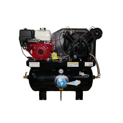 ATEMPAF13G-FPD image(0) - Atlas Automotive Equipment Air Force AF13 Gas 13HP 30 Gallon Air Compressor