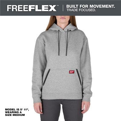 MLWF251G-L image(0) - Milwaukee Tool Women's FREEFLEX Pullover Hoodie- Gray - L