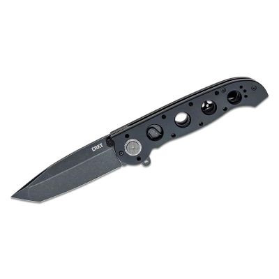 CRKM16-04DB image(0) - CRKT (Columbia River Knife) M16-04DB D2 Stonewash Plain Blade Assisted Folding Knife with Deadbolt Lock Aluminum Handle - Black