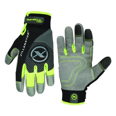 LEGGH361PXXL image(0) - Legacy Manufacturing Flexzilla® Pro High Dexterity Zillanator Gloves, Synthetic Leather, Gray/Black/ZillaGreen™, XXL