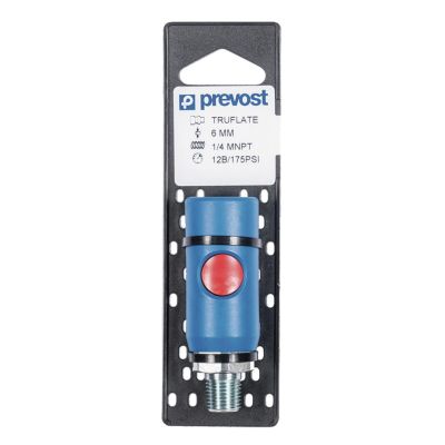 PRVURC061251CP image(0) - Prevost URC 061251CP Automotive Interchange Silicone-Free Regular Quick Coupler on Plate, 1/4 in, FNPT, Stainless Steel