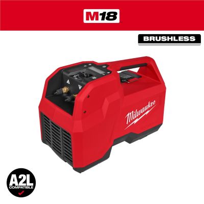 MLW2938-21 image(0) - Milwaukee Tool M18 Brushless Refrigerant Recovery Machine