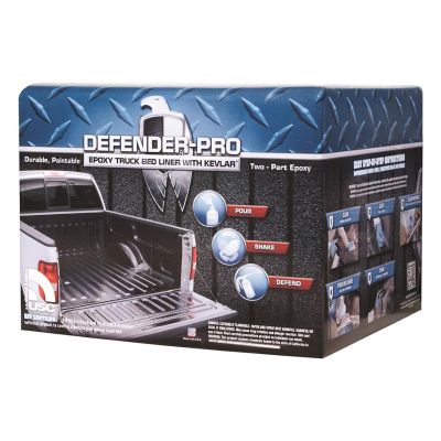 MTP1800-2P image(0) - Morton Paint DOMINATOR DEFENDER-PRO 1800-2PROMO Promo Truck Bed Liner Kit, Black, 1:1 Mixing