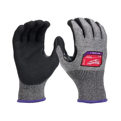 MLW48-73-7012B image(0) - Milwaukee Tool 12 Pair Cut Level 7 High-Dexterity Nitrile Dipped Gloves - L