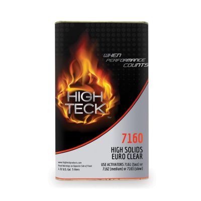 HIT7160-1 image(0) - High Teck Products 7160-1 High Solids Euro Clear, 5 L, Clear, Liquid, 4.4 lb/gal VOC, 2:1 Mixing