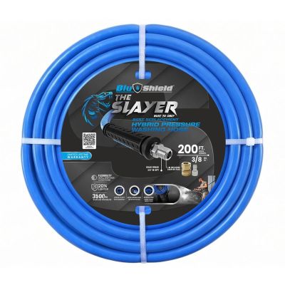 BLBPWHY38200-CP image(0) - BluBird Blu Shield The Slayer Hybrid Pressure Washing Hose 3/8" X 200'