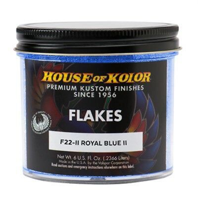 HOKF22II-C01 image(0) - House Of Kolor F22II-C01 F Series Dry Flake, 6 oz Can, Royal Blue II, 1/128th Rectangle