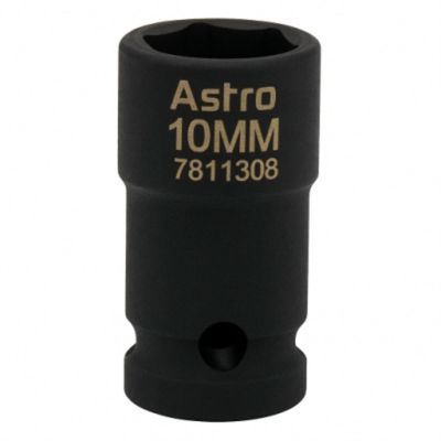 AST7811308 image(0) - Astro Pneumatic 10MM 1/4 Inch Drive Low Profile Nano Impact Sockets - Metric