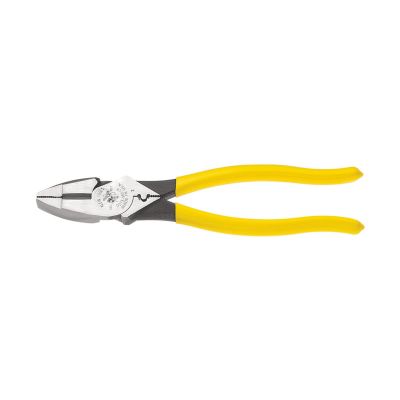KLED2139NECR image(0) - Klein Tools Lineman's Crimping Pliers, 9-Inch