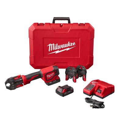 MLW2674-22C image(0) - Milwaukee Tool M18 Short Throw Press Tool Kit with PEX Crimp Jaws