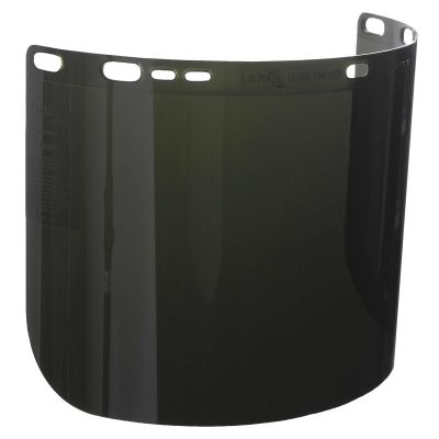 SRW28633 image(0) - Jackson Safety Jackson Safety - Replacement Windows for F50 Polycarbonate Special Face Shields - Shade IRUV 5.0 - 8" x 15.5" x.060" - D Shape