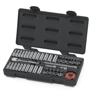 KDT80301 image(0) - GearWrench 51 Piece 1/4 Inch Drive 12 Point Standard & Deep SAE/Metric Mechanics Tool Set