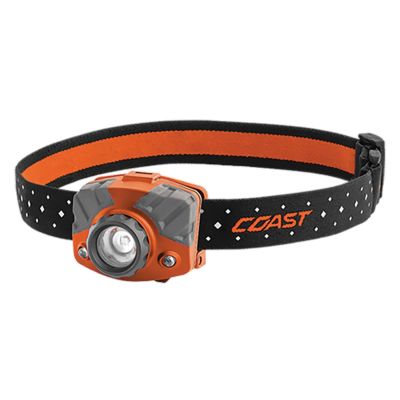 COS20620 image(0) - COAST Products FL75R 1000 Lumen Rechargable 168M Pure Beam Focusing Headlamp in Box - Color Orange
