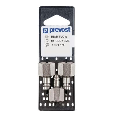 PRVERP076201P3 image(0) - Prevost ERP 076201P3 High Flow Interchange Parallel Plug on Plate, 1/4 in, Tapered FNPT, Treated Steel