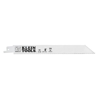 KLE31739 image(0) - Klein Tools Reciprocating Saw Blades, 18 TPI, 8-Inch, 5-Pack