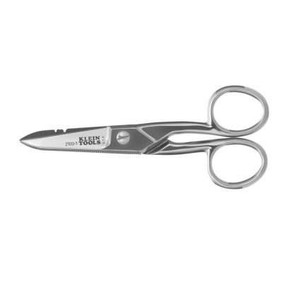 KLE21007 image(0) - Klein Tools Electrician's Scissors, Nickel Plated