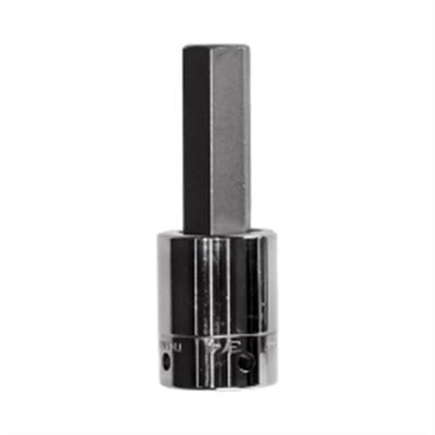 VIMHMS-17MM image(1) - VIM Tools 17 mm Hex Bit, Satin Chrome 1/2 Inch Square Drive Bit Holder