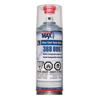 SMX3680067 image(0) - SprayMax 3680067 2K Clear Coat, 11.4 oz, Satin