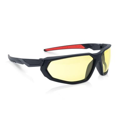 JCK45103 image(0) - Jackson Safety Safety Glasses - HyperGuard F-Series - Amber Lens - Black Full Frame - STA-CLEAR Anti-Fog