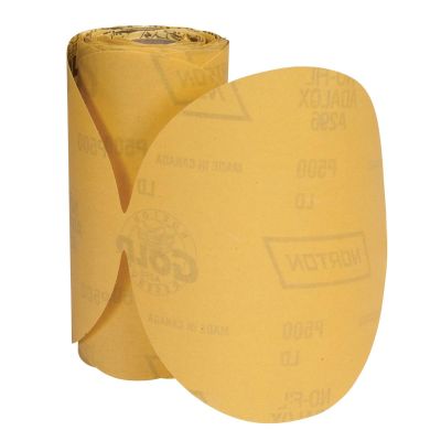 NOR83814 image(0) - Norton Gold Reserve 83814 A296 Series Sanding Disc Roll, 5 in, P400 Grit, Aluminum Oxide, PSA Attachment