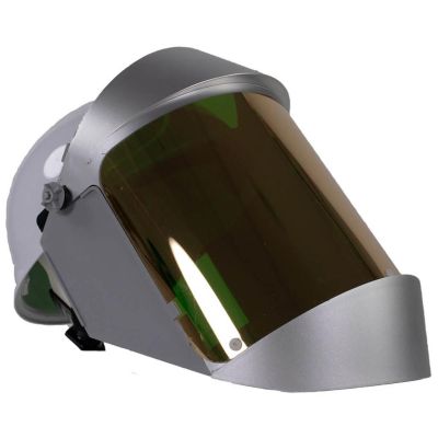 OBR2148AFC image(0) - Oberon Face Shield & Hard Cap - Heat Reflective - Window: Green Gold Anti-Fog  - With Lower Crown