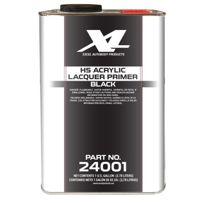 XLB24001 image(0) - Excel Auto Body Products High Solids Acrylic Lacquer Primer-Black-GL