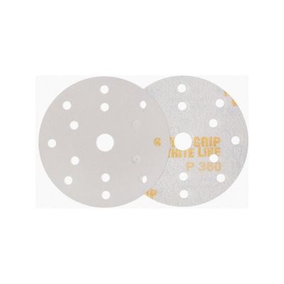 INA52-180 image(0) - Indasa USA,Inc. 52-180 Rhynogrip White Line Abrasive Solid Disc, 5 in Dia, 180 Grit
