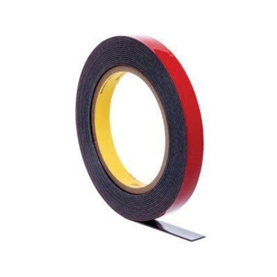 MMM6387 image(0) - 3M 06387 Acrylic Plus Series High Bond Premium Automotive Attachment Tape, 20 yd x 1/4 in, 1.12 mm THK, Black