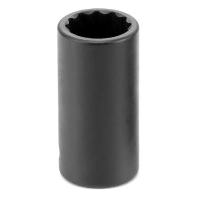 GRE1112MSD image(1) - Grey Pneumatic 3/8" DR 12MM 12 PT SEMI-DEEP IMPACT SOCKET