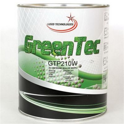 GTCGTP210WG image(0) - GENTEC AND GREENTEC PRODUCTS GTP210W(G) High Build 2K Urethane Sealer, 1 gal Can, White, 140.5 g/L VOC, 4:1 Mixing
