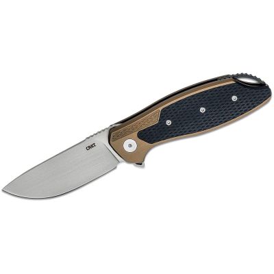 CRKK360GXP image(0) - CRKT (Columbia River Knife) Jake 12C27 Bead Blast Plain Blade Folding Knife with Liner Lock Aluminum w/G10 Inlay Handle - Green/Black