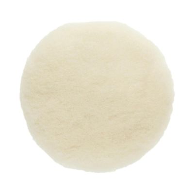 MRKMPADLW-7-5 image(0) - Mirka Abrasives MPADLW-7.5 Polishing Pad, 7-1/2 in Dia, Hook and Loop Attachment, Lambs Wool Pad, White