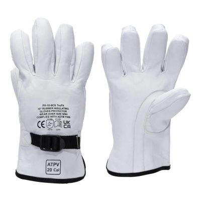OBRLP-GA-10-10 image(0) - Oberon Gloves - Rubber Electrical Glove Leather Protectors - Class 00 & Class 0 - Size: Regular - 10