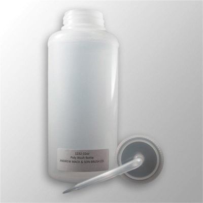 MAB1232 image(0) - Mack Brushes 1232 Wide Mouth Wash Bottle, 32 oz, Polyethylene