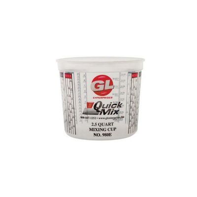CSR980 image(0) - Coster G.L. Ent. Quick Mix 980 Measuring and Mixing Cup with Lid, 2.5 qt, Clear