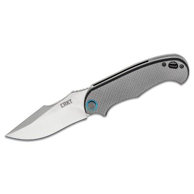 CRK7920 image(0) - CRKT (Columbia River Knife) P.S.D. (Particle. Separation. Device.) 1.4116 Satin Plain Blade Assisted Folding Knife with Liner Lock Carbon Fiber w/G10 Base Handle - Black