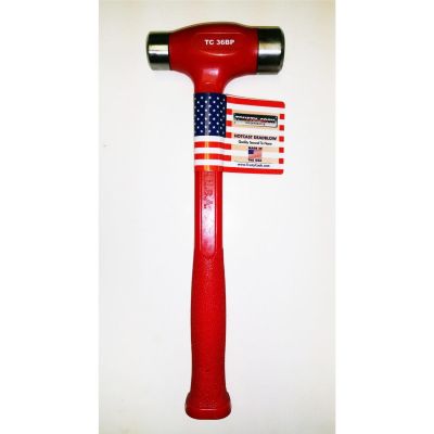 TRUTC36BP image(0) - Trusty Cook Inc. 36 oz Ball Peen Dead Blow Hammer - Model TC36BP - Red