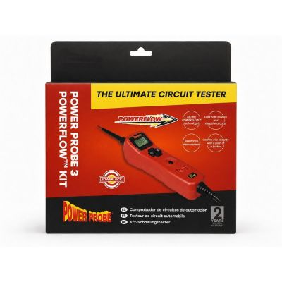 PPRPP3PFREDAS image(0) - Power Probe PP3PF Cicuit Tester With PowerFlow Red, EVA Case and Accessories