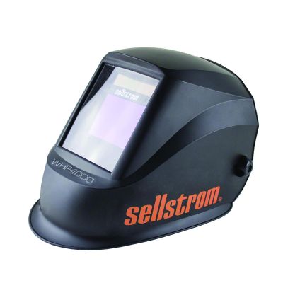 SRWS26400 image(0) - Sellstrom Welding Helmet - Auto Darkening -  Thermoplastic - 3.94-inch x 2.38-inch Viewing Area - Shade 4/9-13 Variable ADF - Ratcheting Headgear - Black - Premium Series
