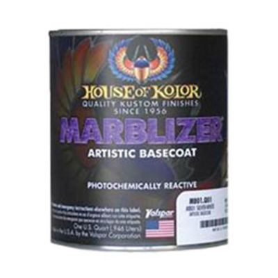 HOKMB01-Q01 image(0) - House Of Kolor SHIMRIN MB01-Q01 Marblizer Artistic Series Universal Basecoat, 1 qt Can, Silver-White