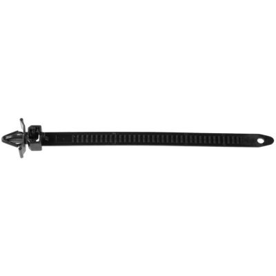 AVC14298 image(0) - AUVECO 14298 Releasable Cable Strap, 140 mm L x 8 mm W, Nylon, Black