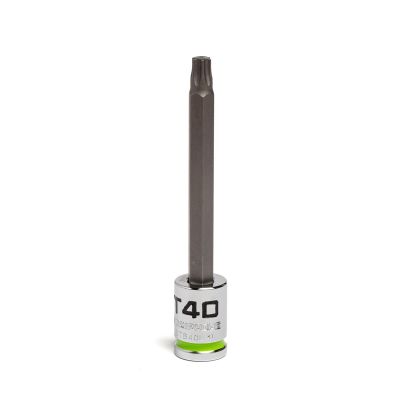 GETSTB40L image(0) - Grip Edge Tools 3/8" Dr RPT Long Star Bit Socket T40
