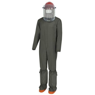 OBRCRKIT2-2XL-M image(0) - Oberon Suit Kit - Arc Flash - 8 Cal - Clean Room - Comes with (Coverall Size: 2XL, Bootie Size: Medium, Face Shield, Balaclava)